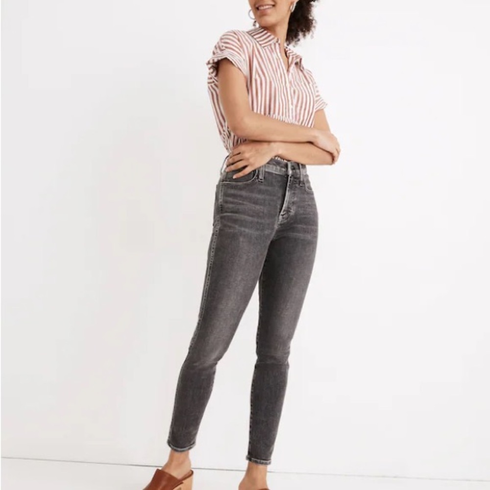 Madewell High-Rise Skinny Jeans – Washed Black | 26 | Excellent